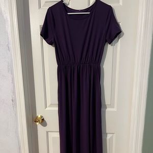 Purple maxi dress